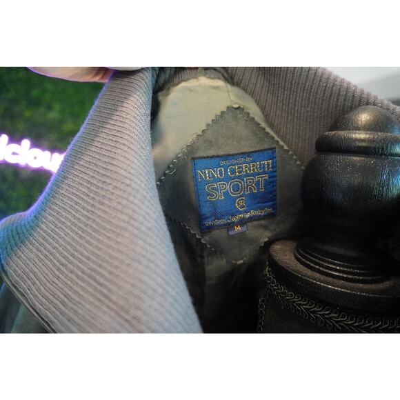 Vintage Nino Cerruti Sport Leather Pullover - Picture 10 of 10